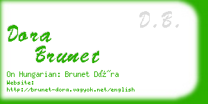 dora brunet business card